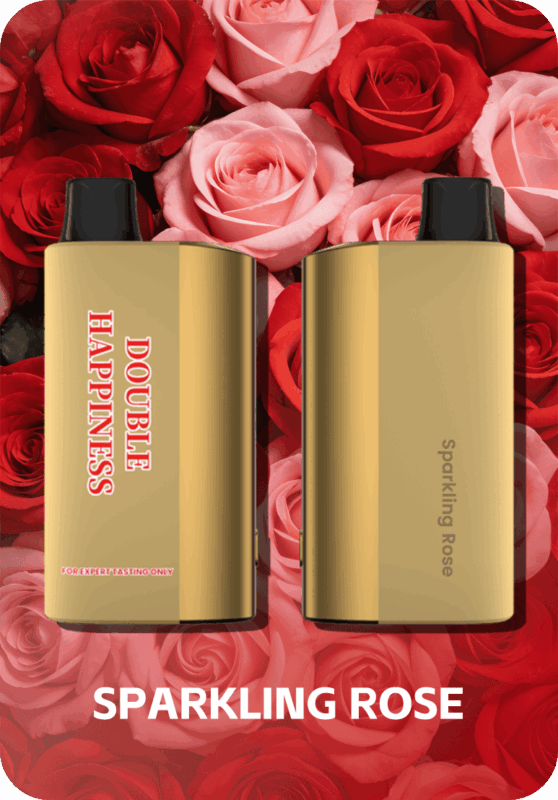 Sparkling Rose Double Happiness Hype 12k with elegant rose gold aesthetic