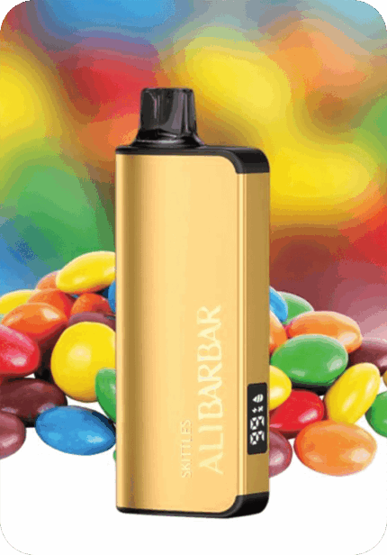 Alibarbar 9000 Skittles rainbow candy flavor 9K puffs disposable vape Australia