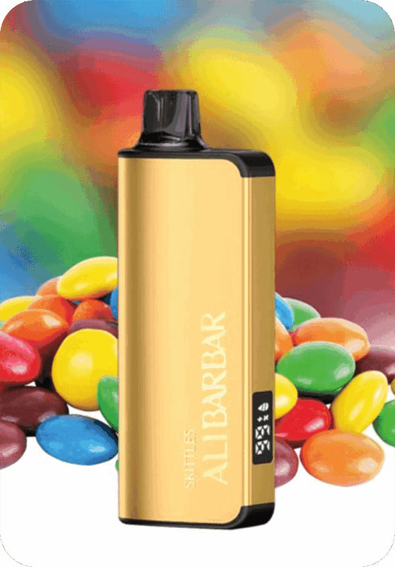 Alibarbar 9000 Skittles rainbow candy flavor 9K puffs disposable vape Australia