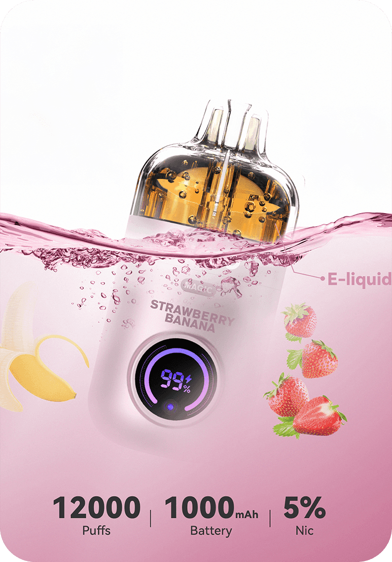 Strawberry Banana Strawberry Banana Magic PICCO 12K Australia 12000 puffs high capacity disposable vape
