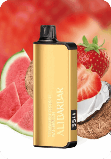 Alibarbar 9000 Strawberry Coconut Watermelon flavor 9K puffs disposable vape Australia