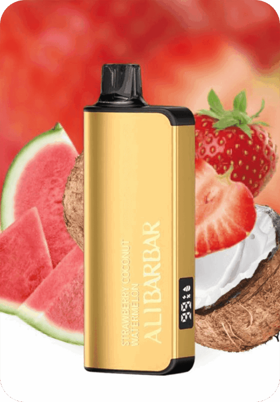 Alibarbar 9000 Strawberry Coconut Watermelon flavor 9K puffs disposable vape Australia
