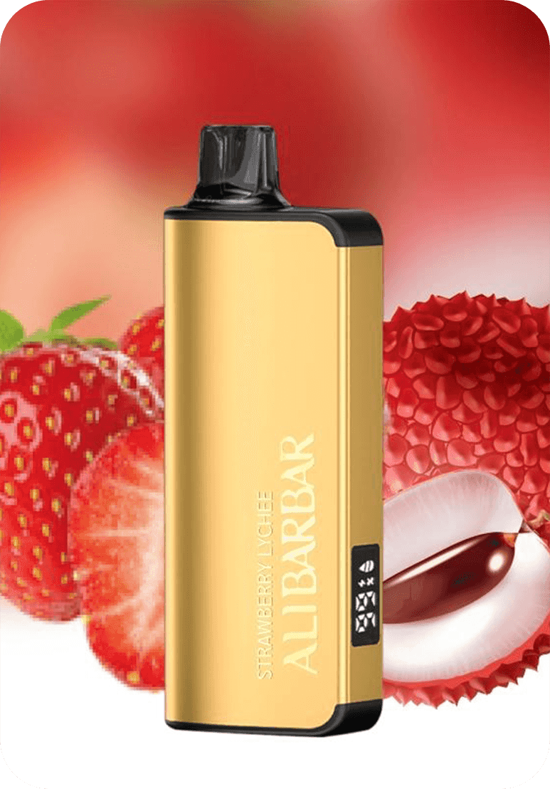 Strawberrylychee ALIBARBAR 9000 Puffs Strawberry Lychee disposable vape Australia
