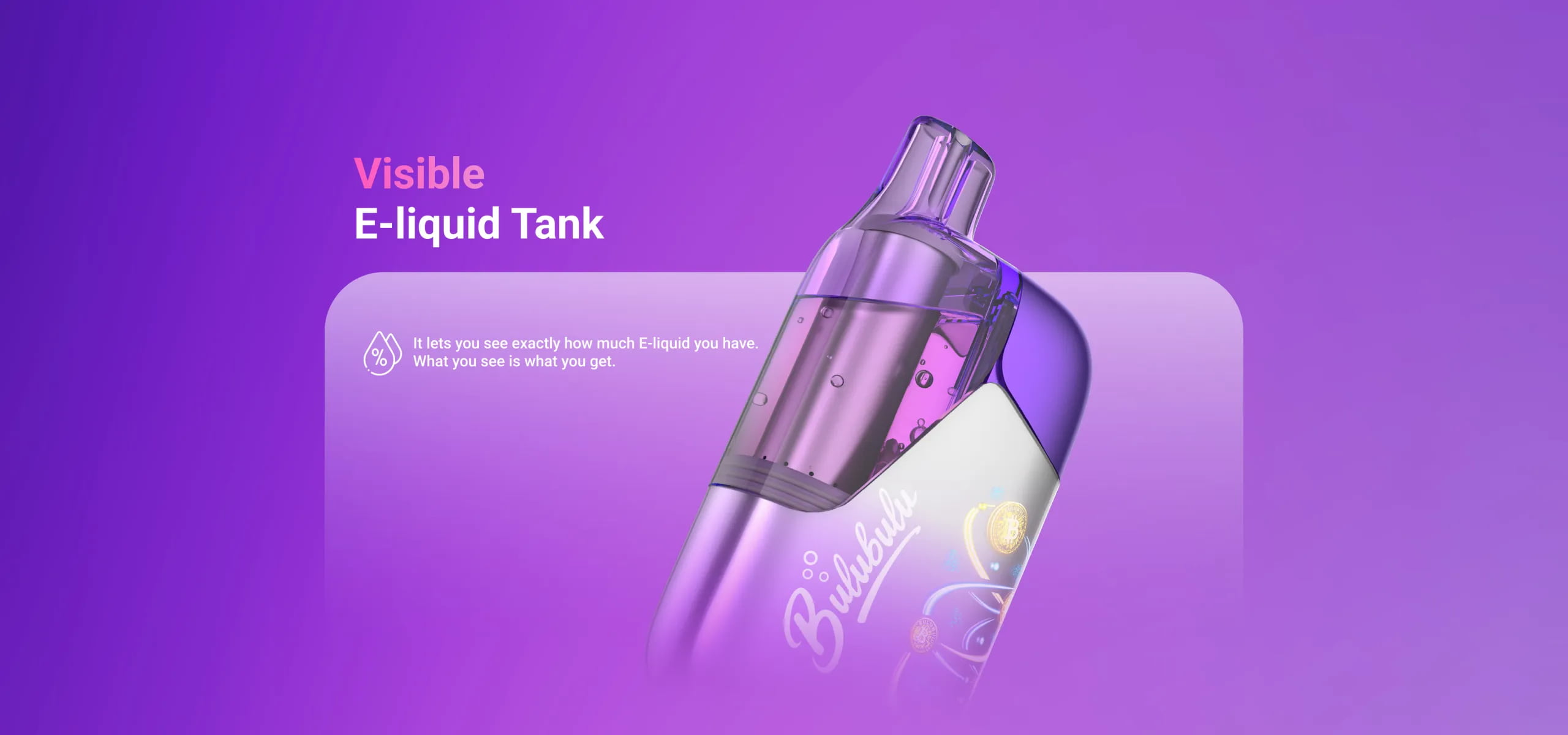 Transparent oil tank bulubulu vape