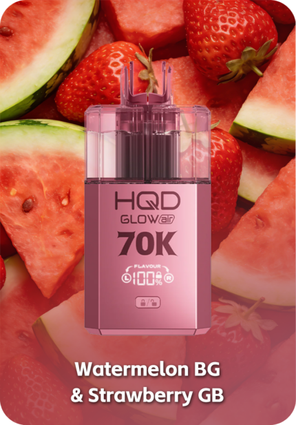 HQD Glow Air 70K Watermelon Bubblegum flavor 70000 puffs 4-in-1 vape Australia