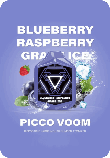 Blueberry Raspberry Grape Ice Voom PICCO 7K Australia 7000 puffs disposable vape