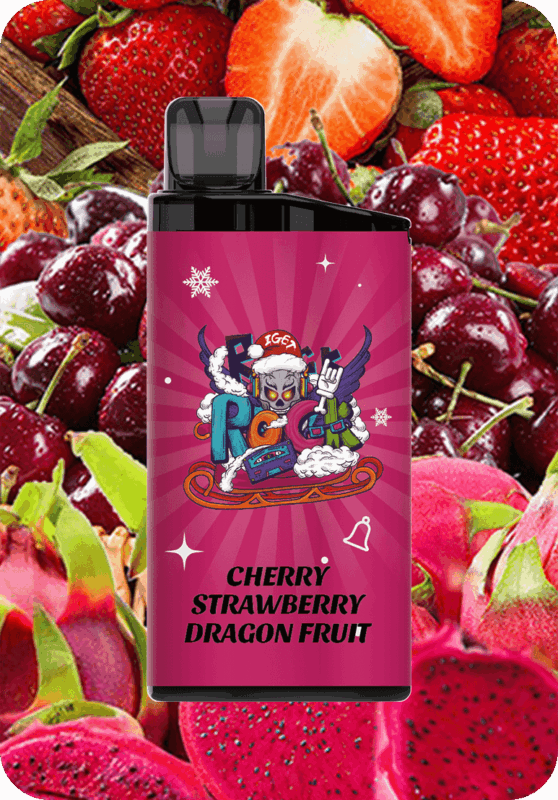 Cherry Strawberry Dragon Fruit IGET Bar 3500 Puffs Disposable Vape Australia Stock