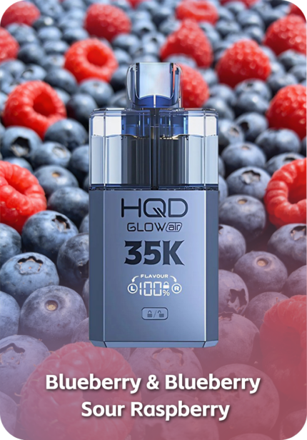 HQD Glow Air 35000 puffs Blueberry flavor genuine Australian stock