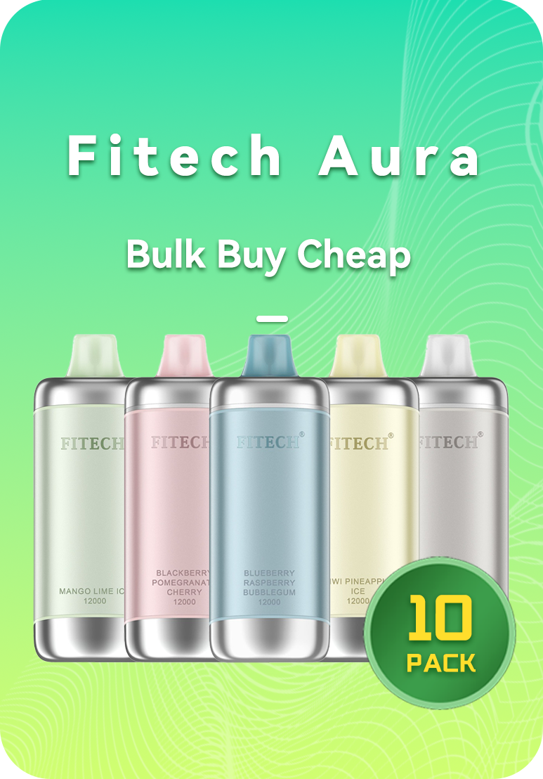 FITECH AURA 12K BULK 10 PACK Fitech Aura 12000 Puffs Bulk 10 Pack Bundle Australia Wholesale
