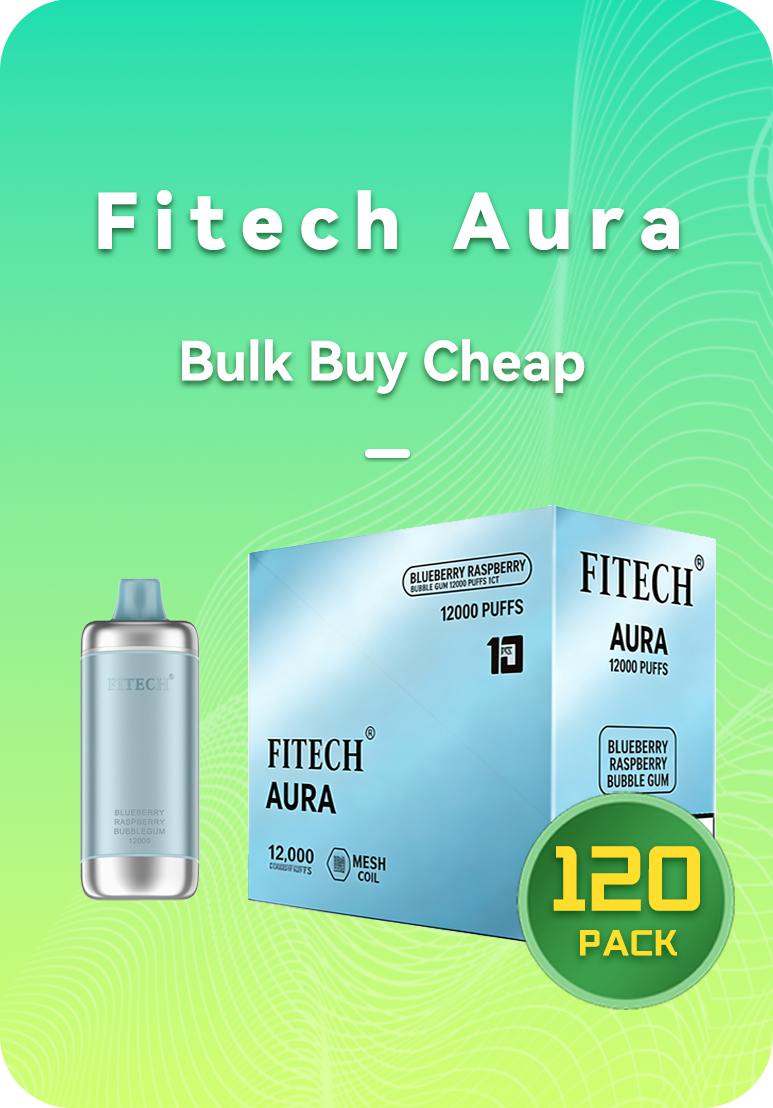 FITECH AURA 12K BULK 120 PACK Fitech Aura 12000 Puffs Bulk 120 Pack Bundle Australia Wholesale