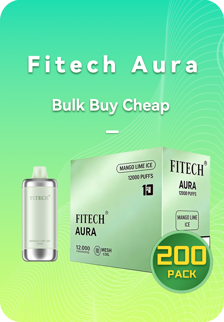 FITECH AURA 12K BULK 200 PACK Fitech Aura 12000 Puffs Bulk 200 Pack Bundle Australia Wholesale