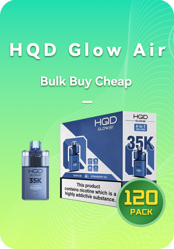 HQD Glow Air 35K bulk 200 pack master case wholesale for Australia