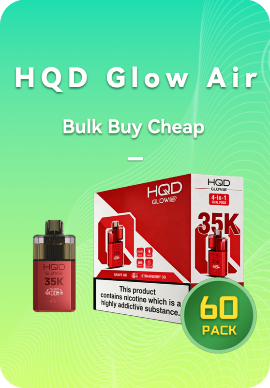 HQD Glow Air 35K master case 60 pack wholesale display for Australia