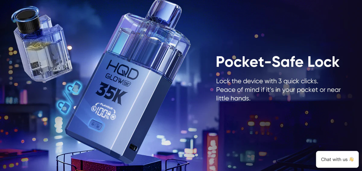 HQD 35000 puffs 2-in-1 flavor switch button location