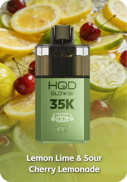 HQD GLOW AIR 35K - Lemon Lime & Sour Cherry Lemonade