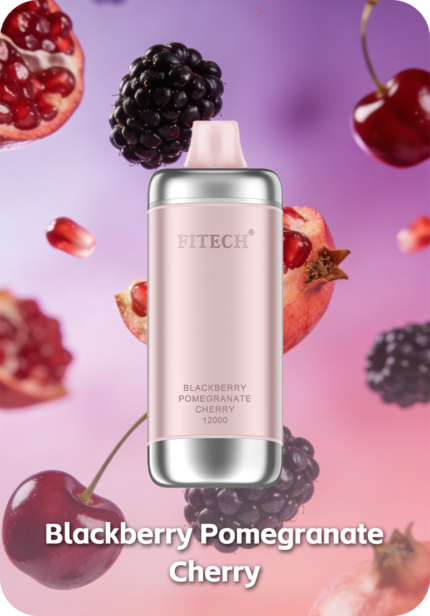 Fitech Aura 12000 Blackberry Pomegranate Cherry Disposable Vape Device