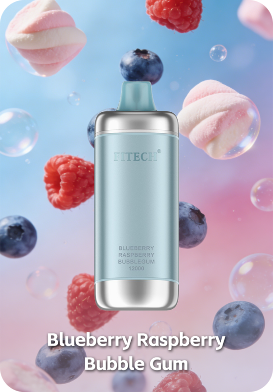 Fitech Aura 12000 Blueberry Raspberry Bubble Gum Disposable Vape Australia