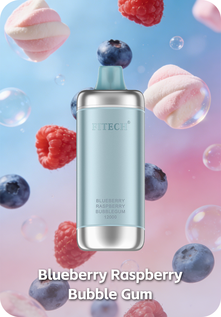 blueberry raspberry bubble gum Fitech Aura Fitech Aura 12000 Blueberry Raspberry Bubble Gum Disposable Vape Australia