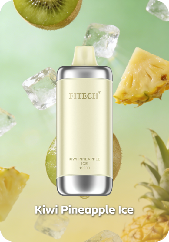 Fitech Aura 12000 Kiwi Pineapple Ice Disposable Vape with Smart LED Screen