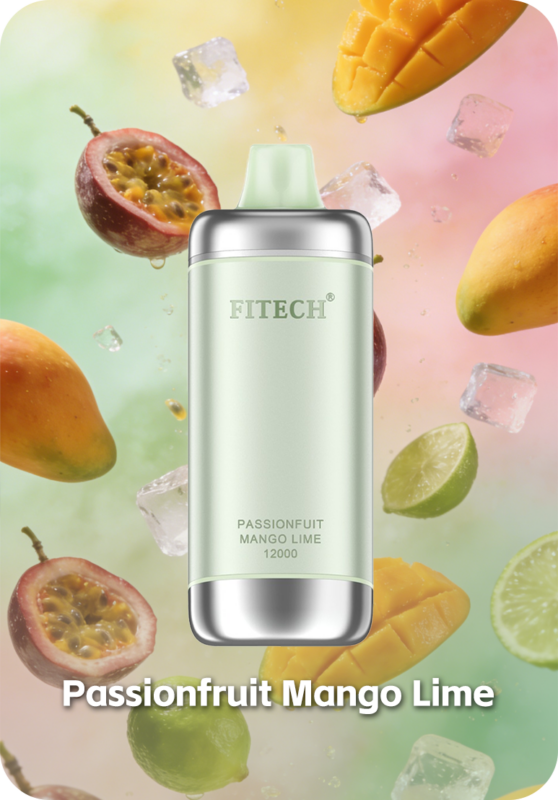 Fitech Aura 12000 Passionfruit Mango Lime Smart Display Vape AU Stock