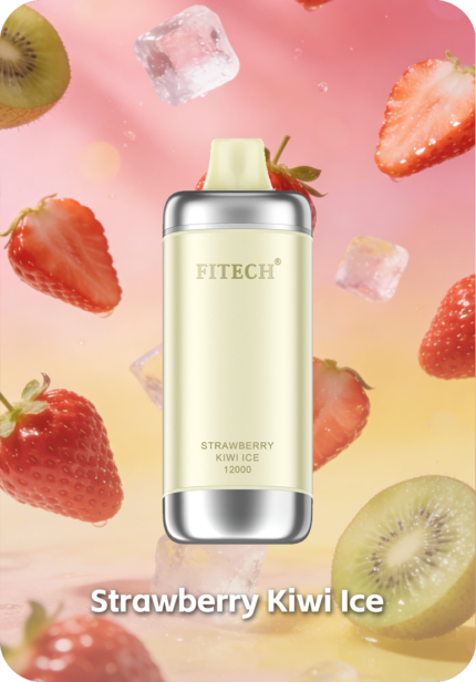 Fitech Aura 12000 Strawberry Kiwi Ice Smart Screen Disposable Vape Australia