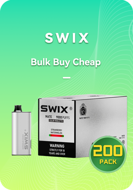SWIX 9K BULK 200 PACK master case 22ml e-liquid 2550mAh battery Australia