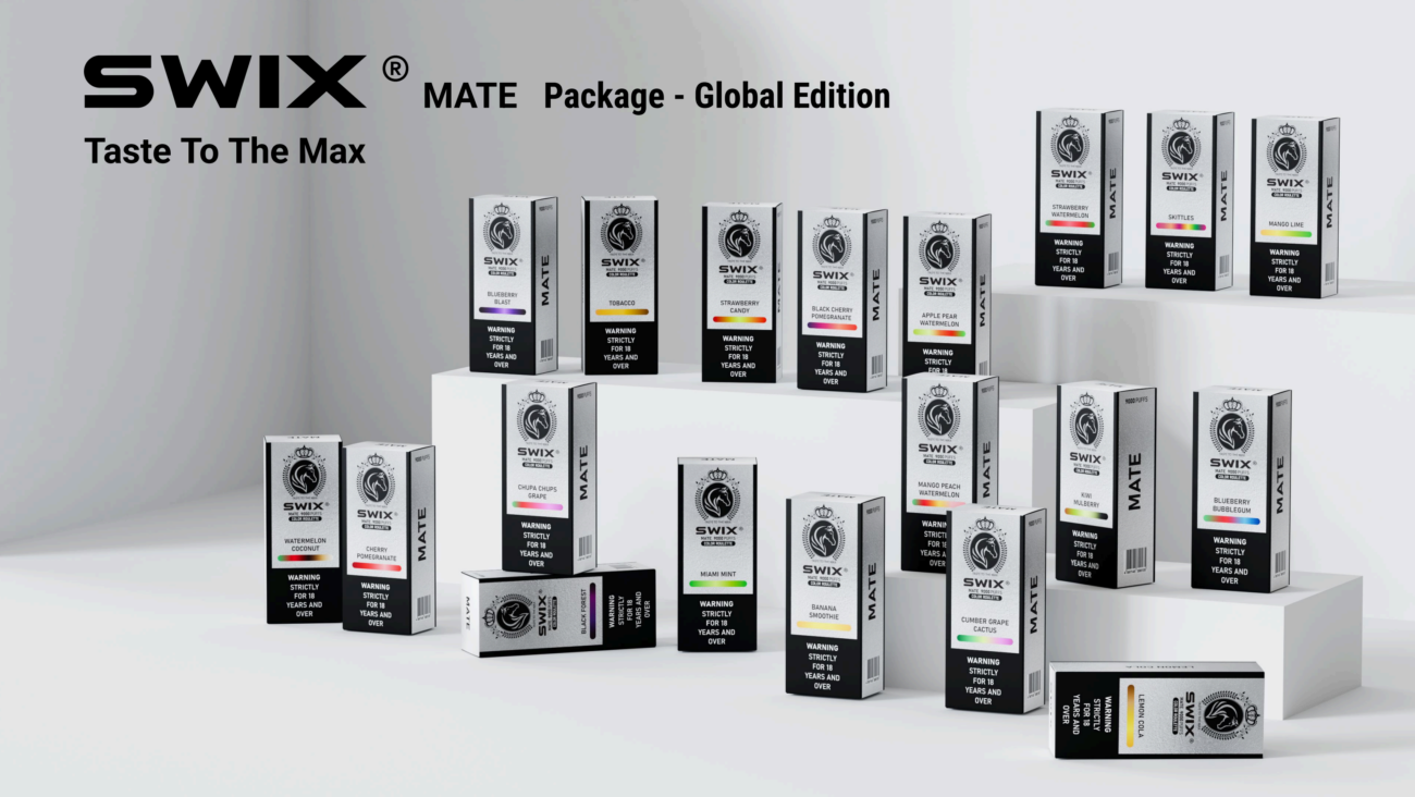SWIX MATE Special Edition vape hardware with luxury chrome styling