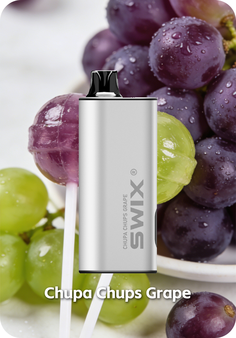 Chupa Chups Grape Swix (Silver) (2) Chupa Chups Grape SWIX 9K 22ml e-liquid 2550mAh battery vape Australia