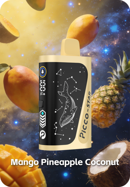 Mango Pineapple Coconut PICCO STAR 40K Australia Quad Mesh Coil 40000 Puffs
