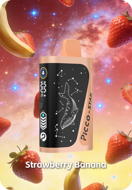 Strawberry Banana PICCO STAR 40K Australia Quad Mesh Coil 40000 Puffs
