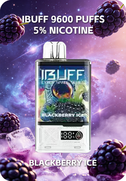 Blackberry Ice Ibuff 9600 Australia Mesh Coil 9600 Puffs Disposable Vape