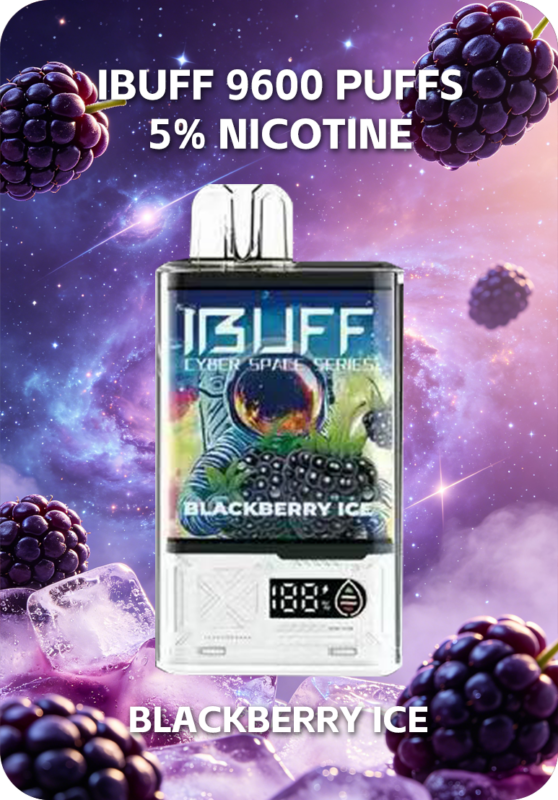 Blackberry Ice Ibuff 9600 Australia Mesh Coil 9600 Puffs Disposable Vape