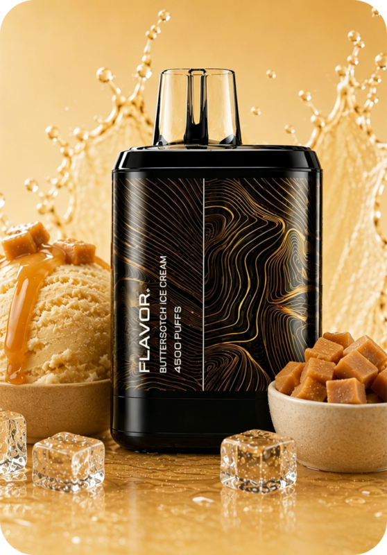 Butterscotch Ice Cream IBAR 4500 Australia 4500 Puffs Mesh Coil Disposable Vape