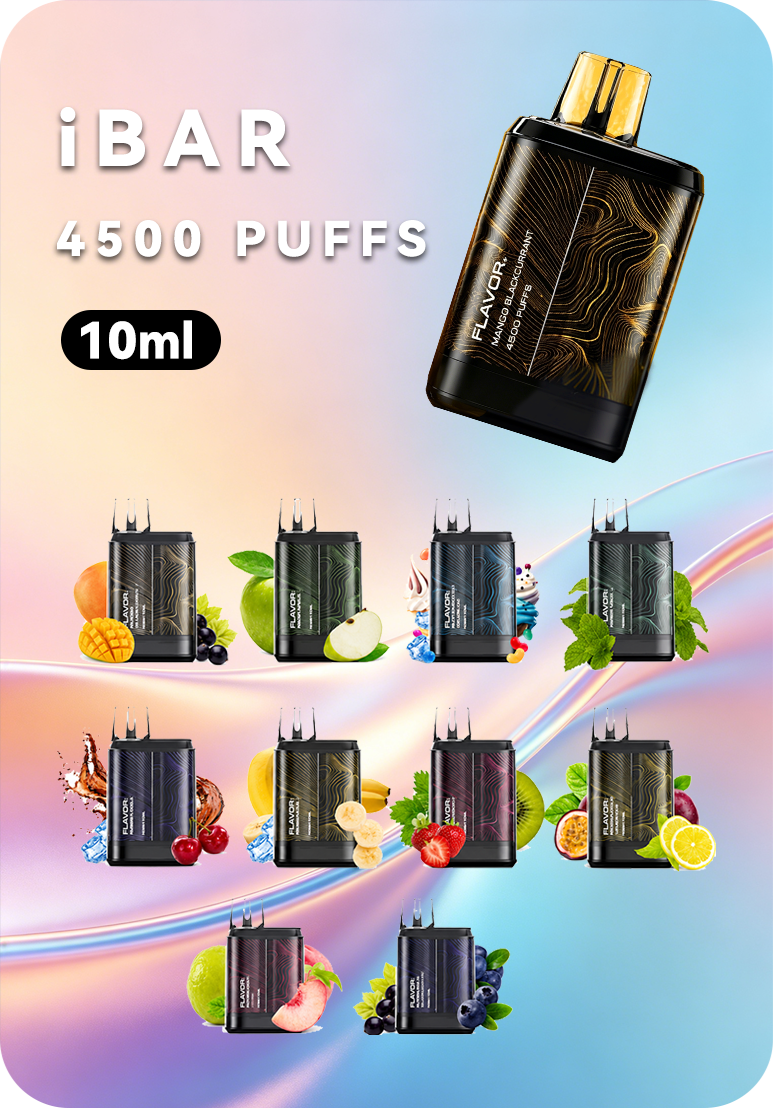 IBAR 海报 IBAR 4500 Australia 4500 Puffs Mesh Coil Disposable Vape