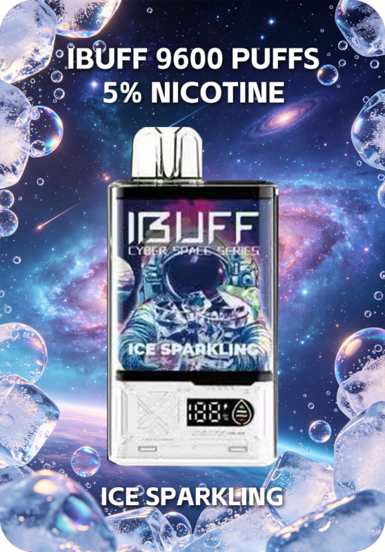 Ice Sparkling Ibuff 9600 Australia Mesh Coil 9600 Puffs Fizzy Soda Vape
