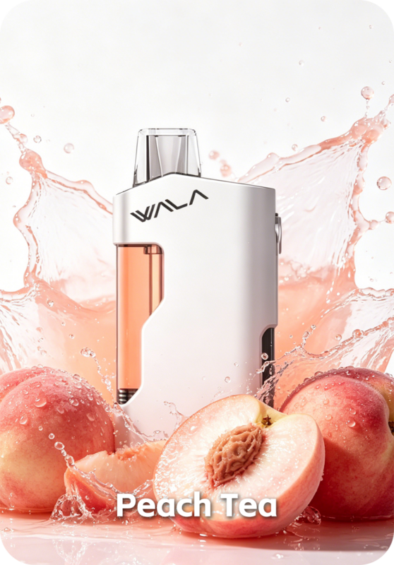 WALA YO 18K Peach Tea Australia Dual Mesh 18000 Puffs Iced Beverage Vape